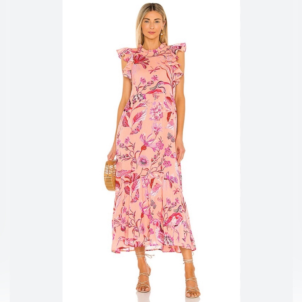Banjanan Pink Floral Maxi Dress